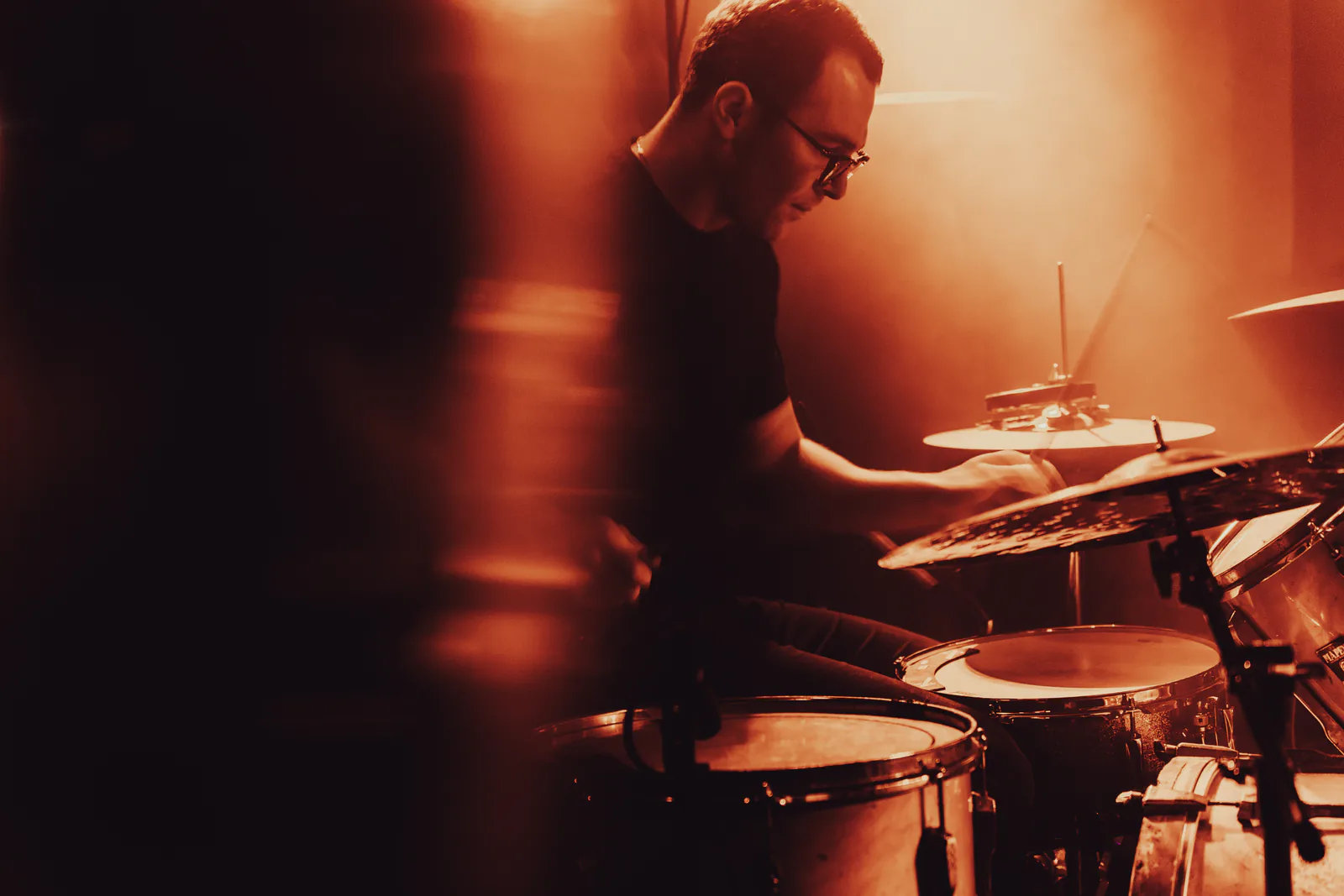 drummer performing at bar freda